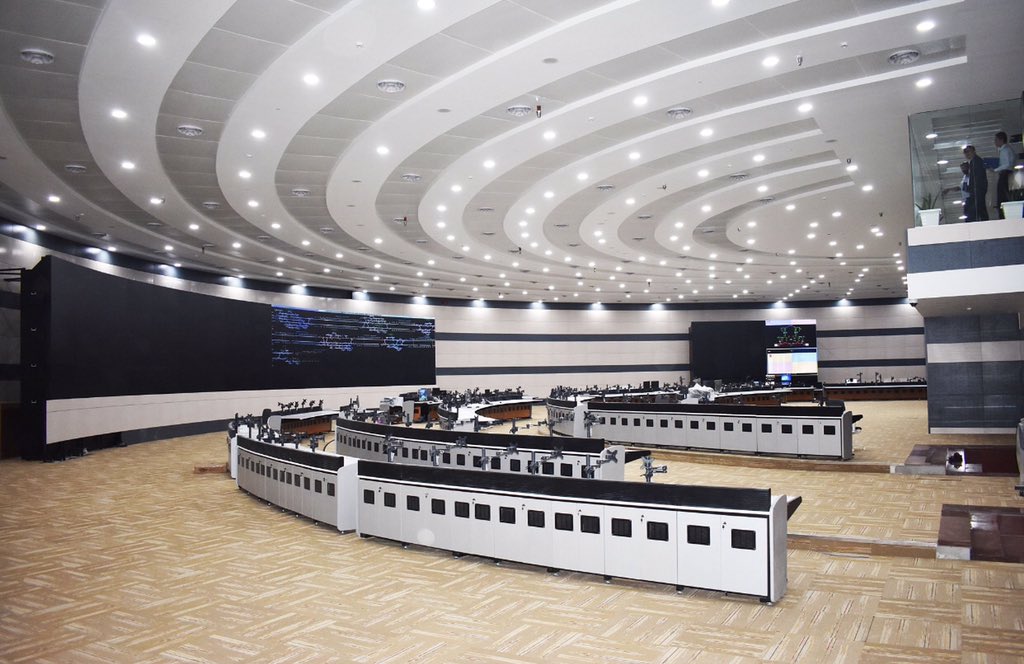 dfccil_india's tweet photo. The State-of-the-art OCC at Prayagraj in Uttar Pradesh is one of the biggest Control Centre of the World will act as the command centre for the entire route length of 1856 Kms of the Eastern Dedicated Freight Corridor (EDFC). https://t.co/btXttJYy6u