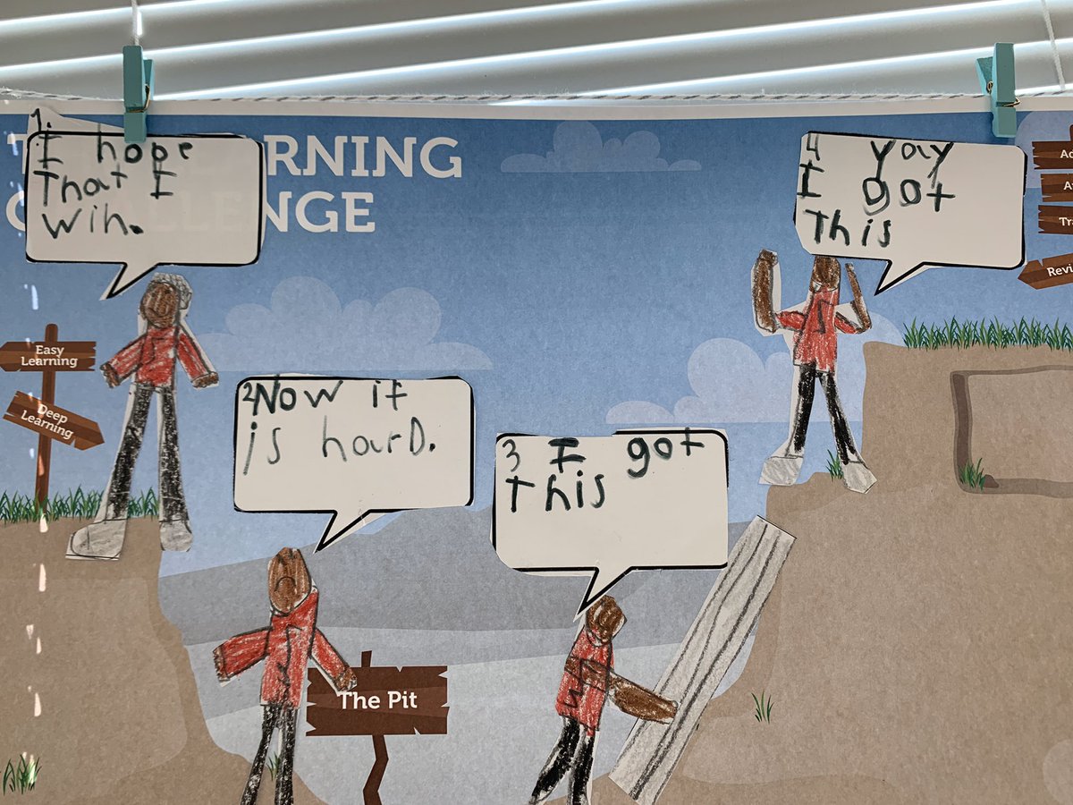This week we created our own personal learning pits. We hung these up as a reminder to embrace that we can learn from challenges! <a href="/TheLearningPit/">The Learning Pit</a> @meoczki