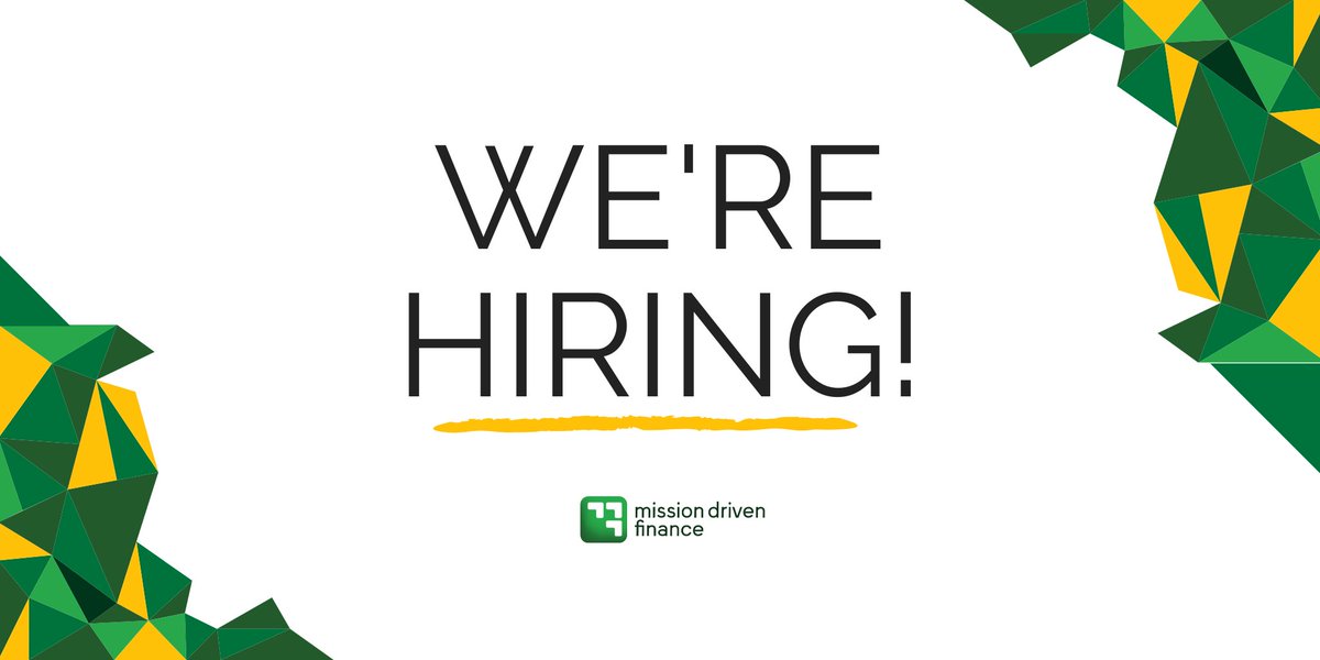 We're looking for a #projectmanager extraordinaire. Know anyone? Spread the word! missiondrivenfinance.com/about/jobs

#impinv #socfin #hiringinsandiego