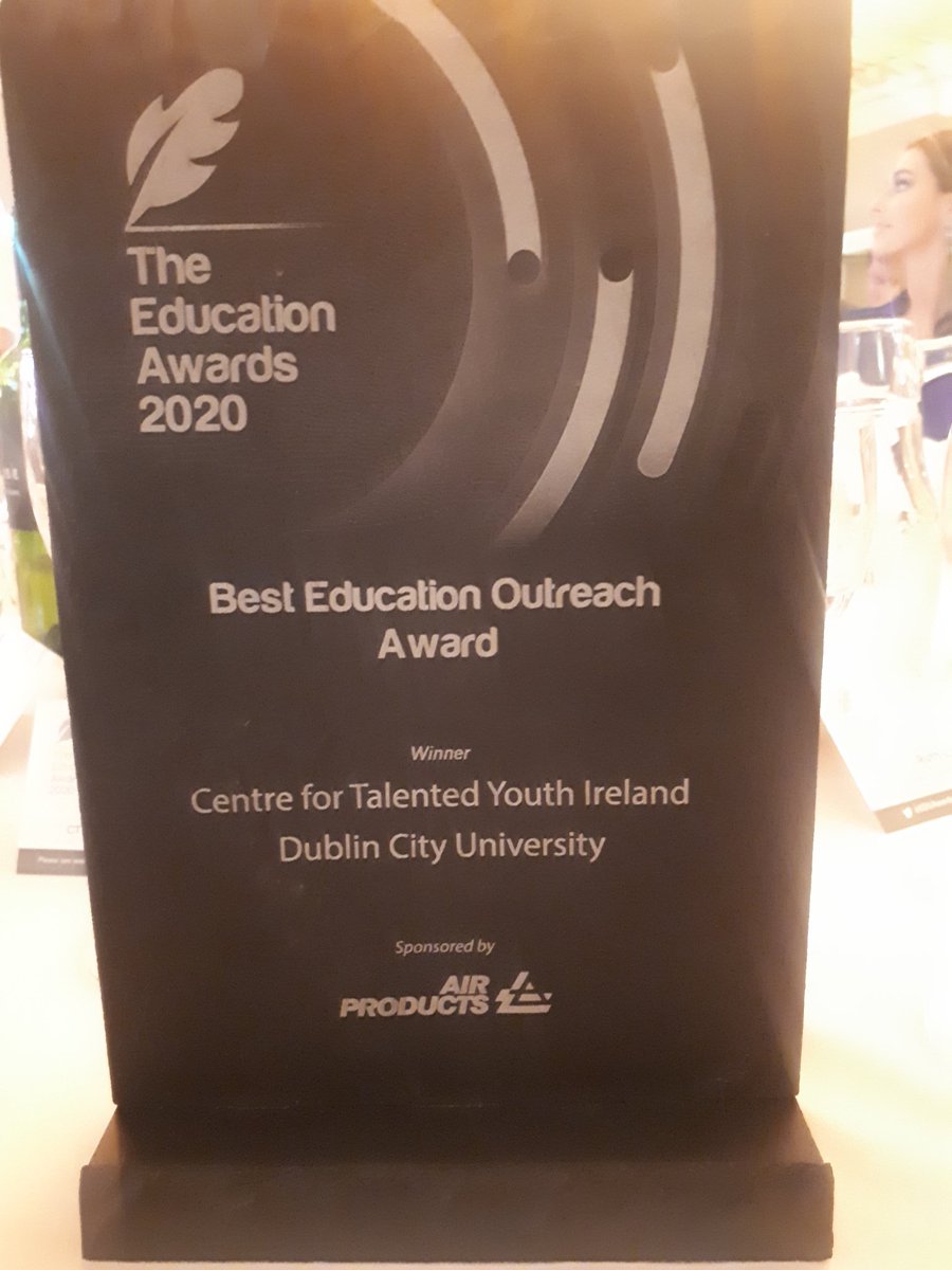 !!! @CTYI are absolutely thrilled to have won the Best Education Outreach Award at #EducationAwardsIRL tonight 😍