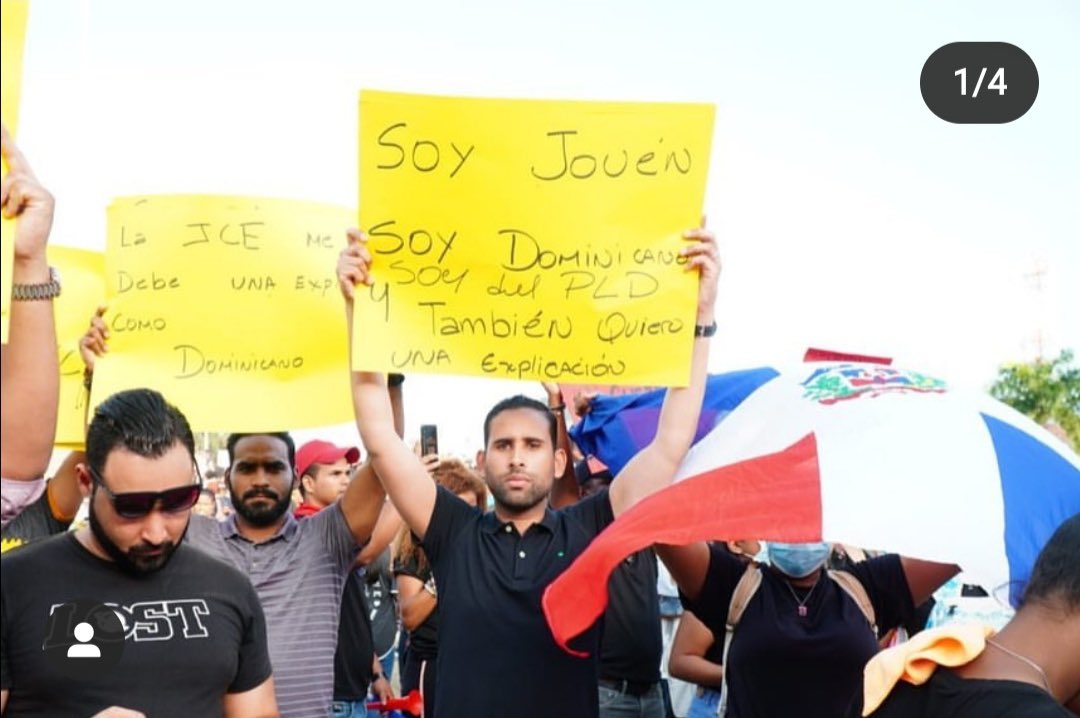 euri_cabral's tweet photo. Muy bien!!!! Los jóvenes del PLD tienen todo el derecho a protestar y exigir castigo a los culpables del sabotaje de las elecciones!!!👏👏👏👏👏👏👏👏👏👏👏👏 https://t.co/NiI44Lldq3