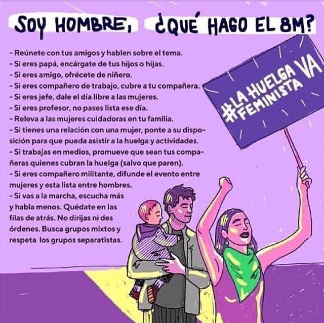 DeniseDresserG's tweet photo. “Soy hombre, ¿qué hago el 8-9 de marzo?”

Aquí la respuesta para amigos y aliados 👇

#UnDiaSinMujeres 
#ParoNacional https://t.co/dTGKJHv6cQ