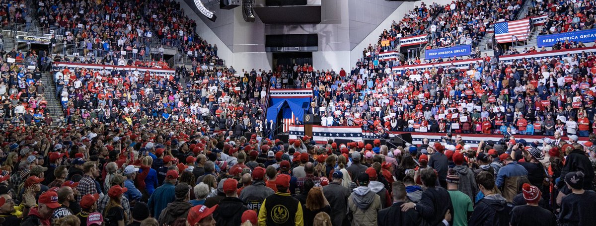 realDonaldTrump's tweet image. I was thrilled to be back in Colorado Springs tonight, beneath the majestic peaks of the Rocky Mountains, with thousands of terrific, hardworking American Patriots. With your help, this November, we are going to defeat the Radical Socialist Dems, and we are going to WIN Colorado!