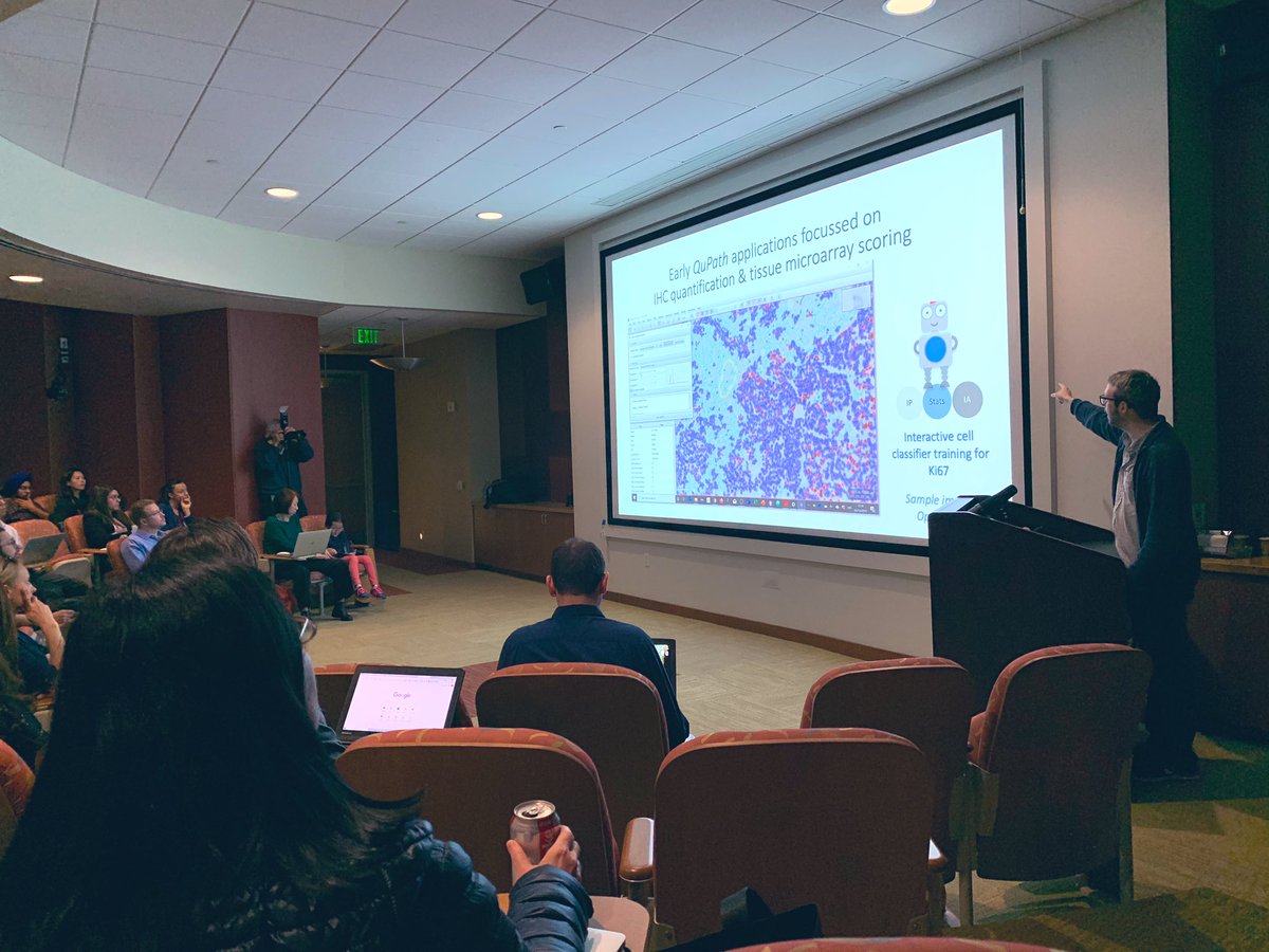 Brilliant <a href="/petebankhead/">Pete Bankhead</a> creator of <a href="/QuPath/">QuPath</a> kicking off the #QuPath2020 meeting at <a href="/ljiresearch/">La Jolla Institute</a> organised by <a href="/LJIMicroCore/">LJI Microscopy Core</a>
