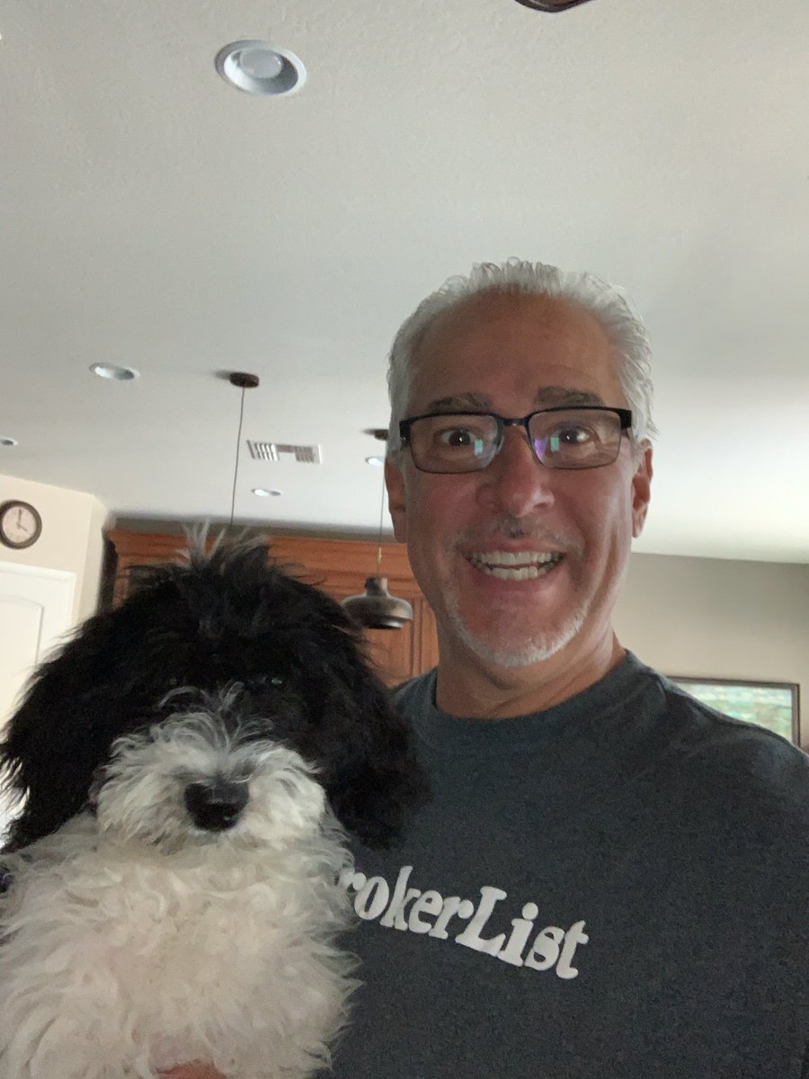 theBrokerList's tweet photo. Thanks to this fan of #tBL for sharing his picture with his new puppy! #creDogs #dogsofcre #dogsoftwitter ❤🐶 Nice shirt!! https://t.co/uibpAaKfqp