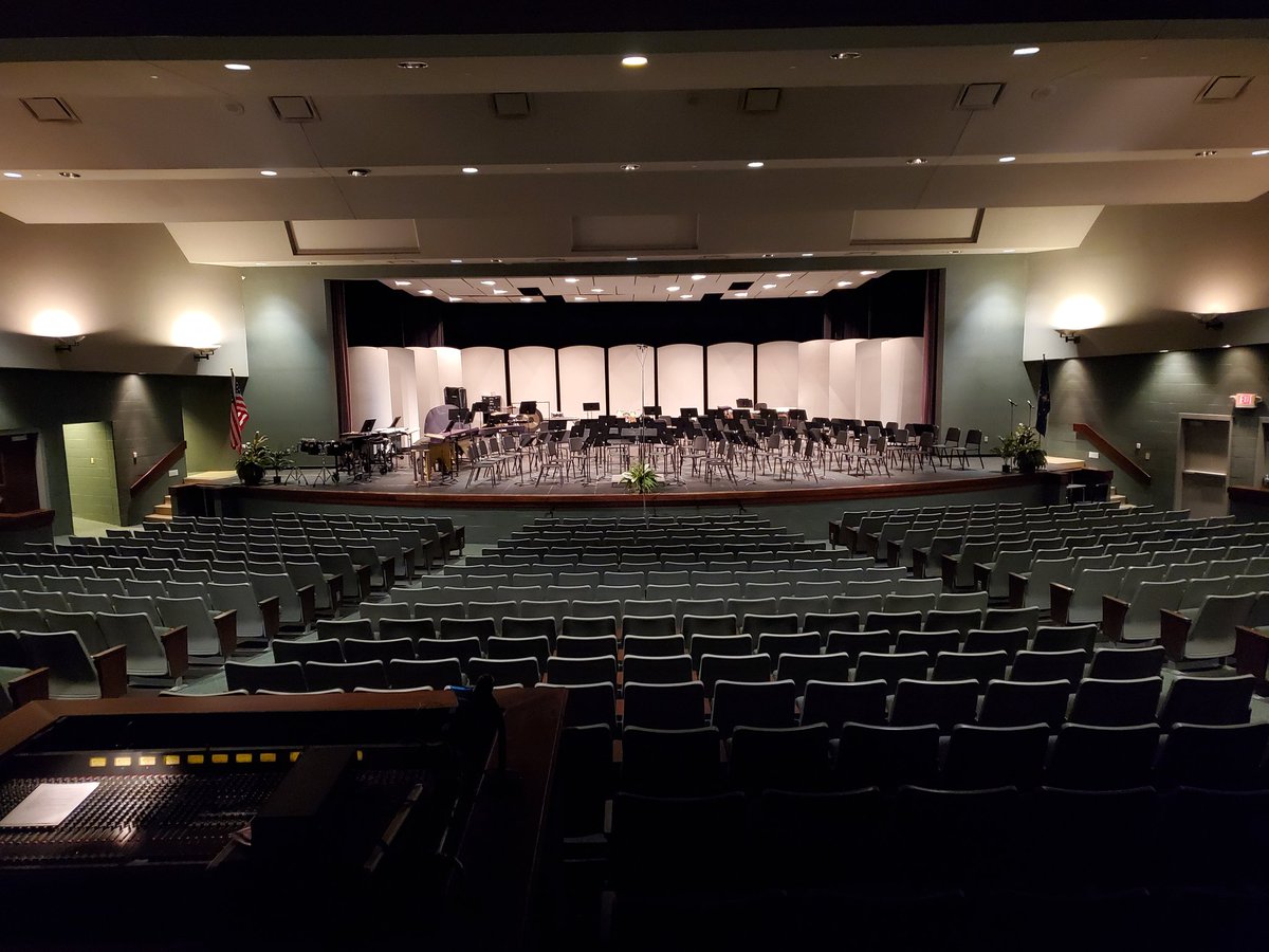 The stage is set! I love getting to see our high school honors program every year. Hope to see you tonight at 7 @ AIS!