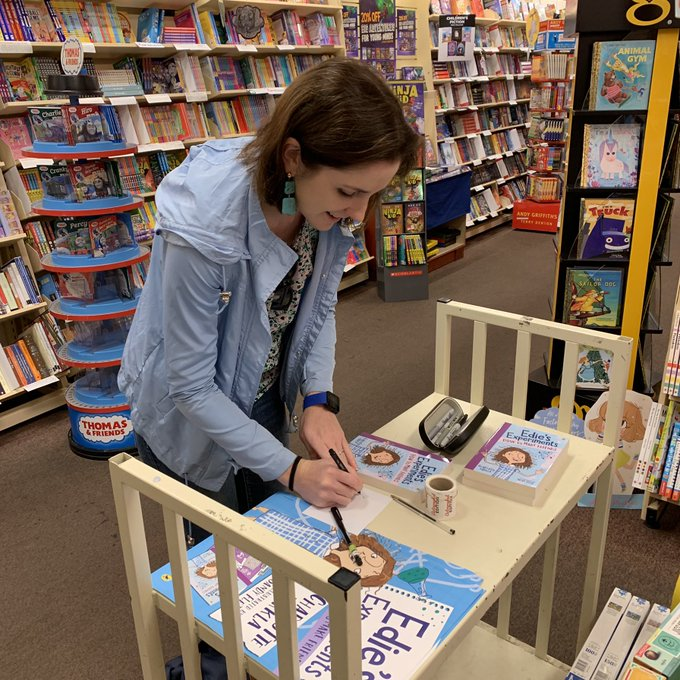 A big thank you to Charlotte Barkla for popping in to sign copies of her new book Edie's Experiments! We loved it and we're sure you will too! <a href="/PenguinBooksAus/">Penguin Books Aus</a> <a href="/DymocksAdelaide/">Dymocks Adelaide</a>