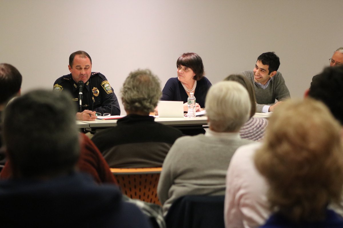 DAMarianRyan's tweet photo. Immigration is an important topic to explore and discuss with the members of our community. I’m pleased to be participating in this conversation with Chief Michael Lawn @WatertownPD, @RepJonHecht and David Zimmer from @goodwinlaw at the @WatertownPubLib. https://t.co/sLD68wWGPx