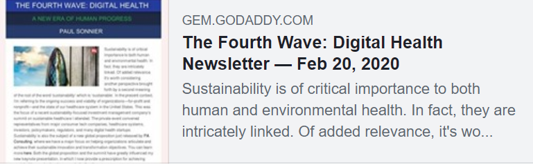 Paul_Sonnier's tweet photo. The latest edition of my Fourth Wave: Digital Health Newsletter focuses on sustainable innovation and transformation @PA_Consulting @PA_healthcare

https://t.co/9wOmZpZJ8L

#FourthWave #DigitalHealth #Sustainability #Innovation #Transformation https://t.co/zBQgm3FvZZ
