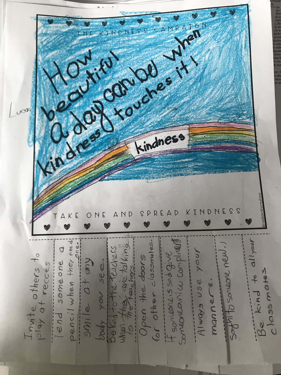 RayGredder's tweet photo. Loved seeing this in our 3rd &amp; 4th grade PAWS clubs today! Can’t wait to see them hanging around @HowellMemorial soon. And I think our staff will also enjoy the other surprise our kids created today but I’ve been sworn to secrecy by @SteinbergMrs! #createtheripple #bethelight https://t.co/izBCKotTmU
