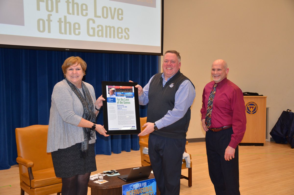 Thanks to Tim Restall, president of <a href="/GoYardGoats/">Hartford Yard Goats</a>, for speaking to <a href="/WNEUniversity/">Western New England University</a> students about the joys and challenges of minor league baseball...with College of Business Interim Dean Sharianne Walker and Prof. Paul Costanzo!