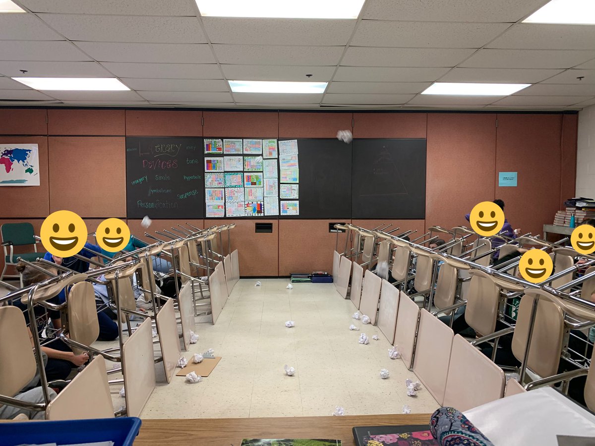 EThursby29's tweet photo. Who says you canโt do historical simulations in English? #WWI #IntotheTrenches #battleofinches #ET630t4 https://t.co/WkysipI4yN