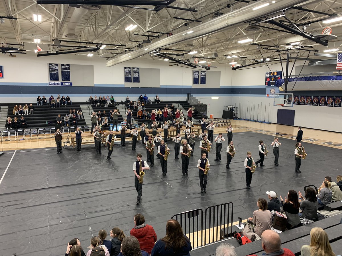 ZHSActivities's tweet photo. More photos from tonight’s half time performance. There’s plenty of time to get here to see it during the second half time of tonight’s double header! @Zimmband @ISD728 https://t.co/S9Kf4gJHra