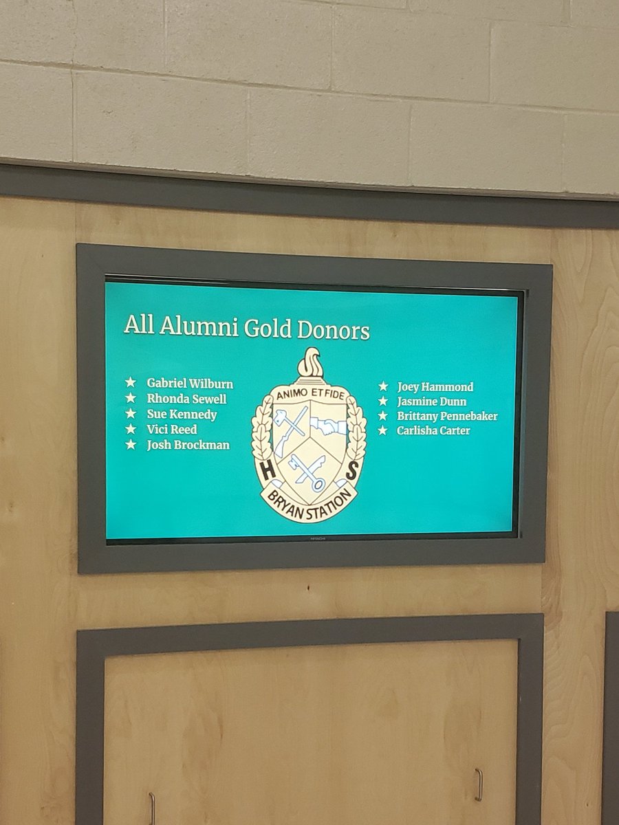 AlumniBshs's tweet photo. A special thank you to the Gold Donors to the Bryan Station Alumni Association.  Since 2006 we have provided 94,663 in financial aid to Academic and Athletic programs and 71,000 in Service award Scholarships.  To become a member visit our website https://t.co/WBx04IwrpA https://t.co/1E9TpwYLYG