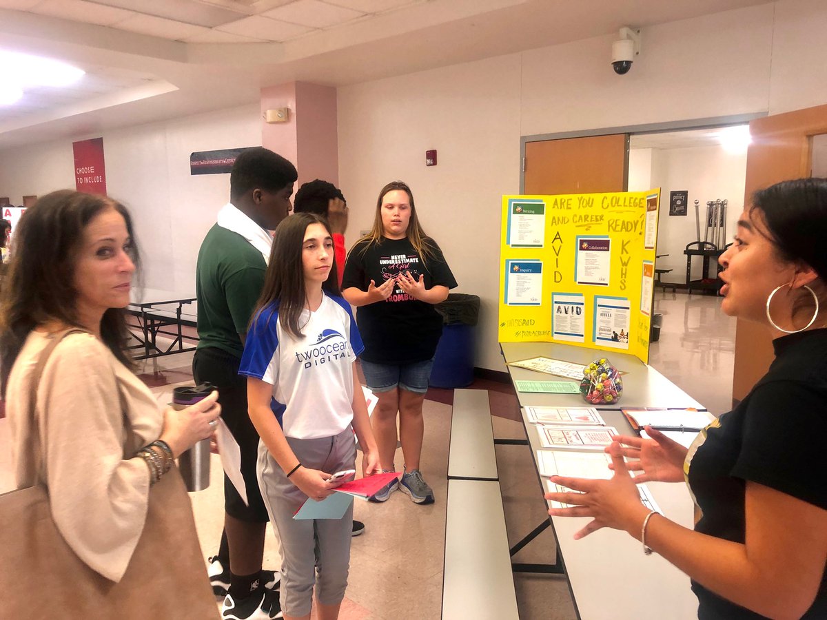 KeysAVID's tweet image. Key West High Showcase night!  AVID Seniors, Juniors, and Freshman recruiting the next freshman AVID class!  #thisisavid @AVID4College  #avidbuzz