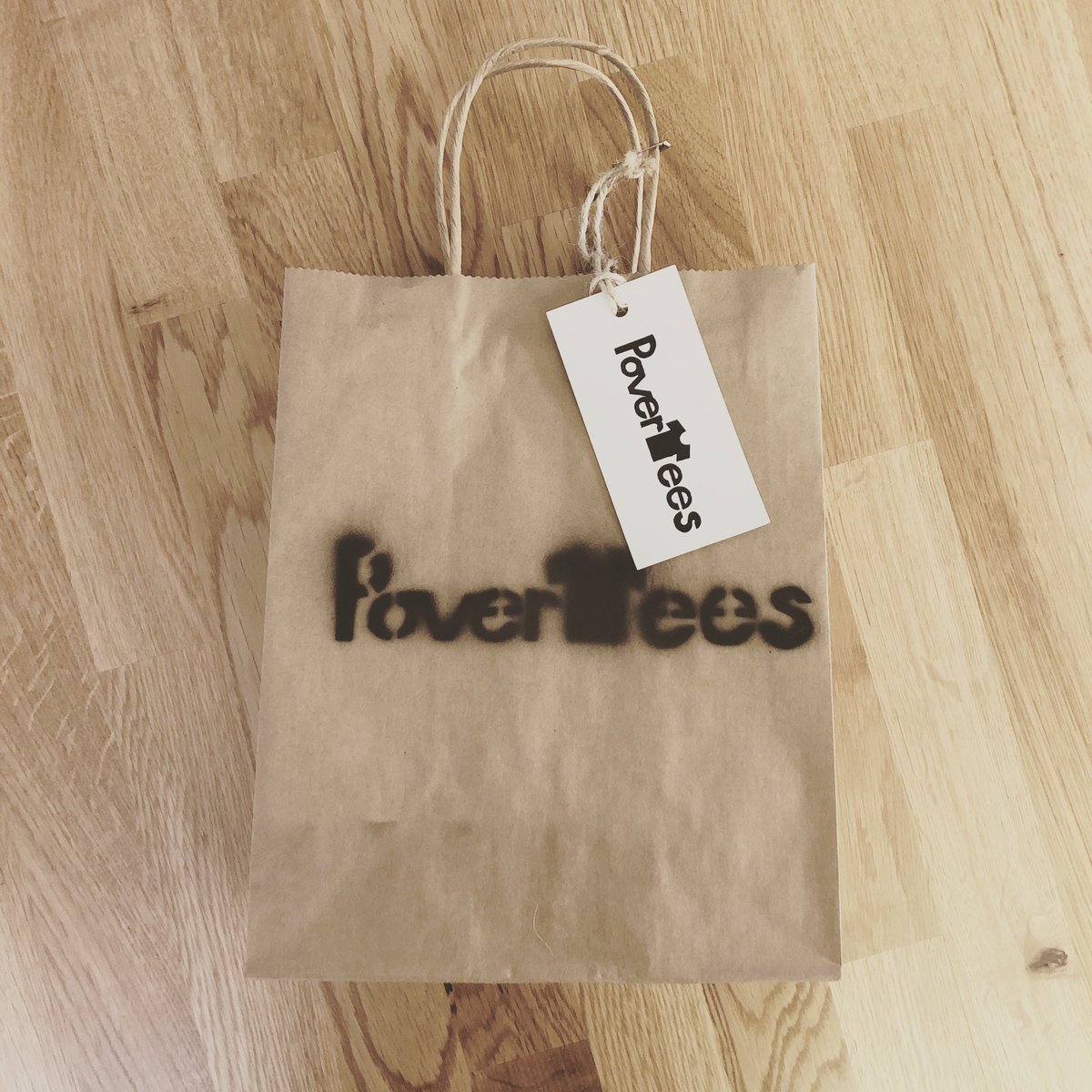 Bags and tags all ready for our PoverTEES Popup sale on March 2. Tickets @yeglive Dentons Make Your Mark on Poverty #unignorable #eips #eipsteaches