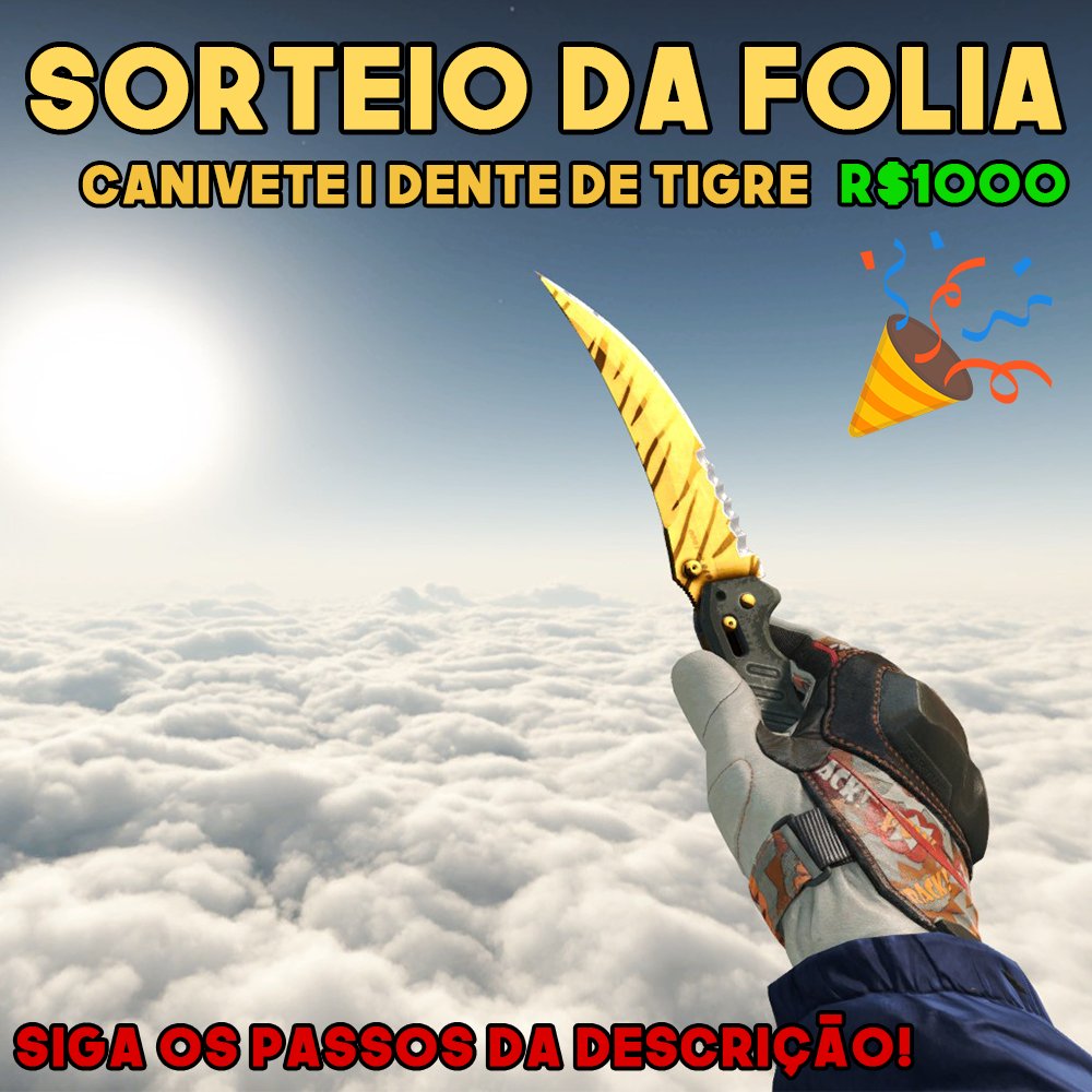 CanalDoSaullo's tweet photo. 🎉Canivete (★) | Dente de Tigre (R$1000)🎁
Regras:
1- Curtir essa foto e dar RT
2- Seguir @CanalDoSaullo 
3- Marcar 1 amigo
4- Fazer os passos em: https://t.co/FT7eRuLkyc

Boa Sorte a todos!
Resultado dia 01/03/2020 https://t.co/h9k0bMWNrZ