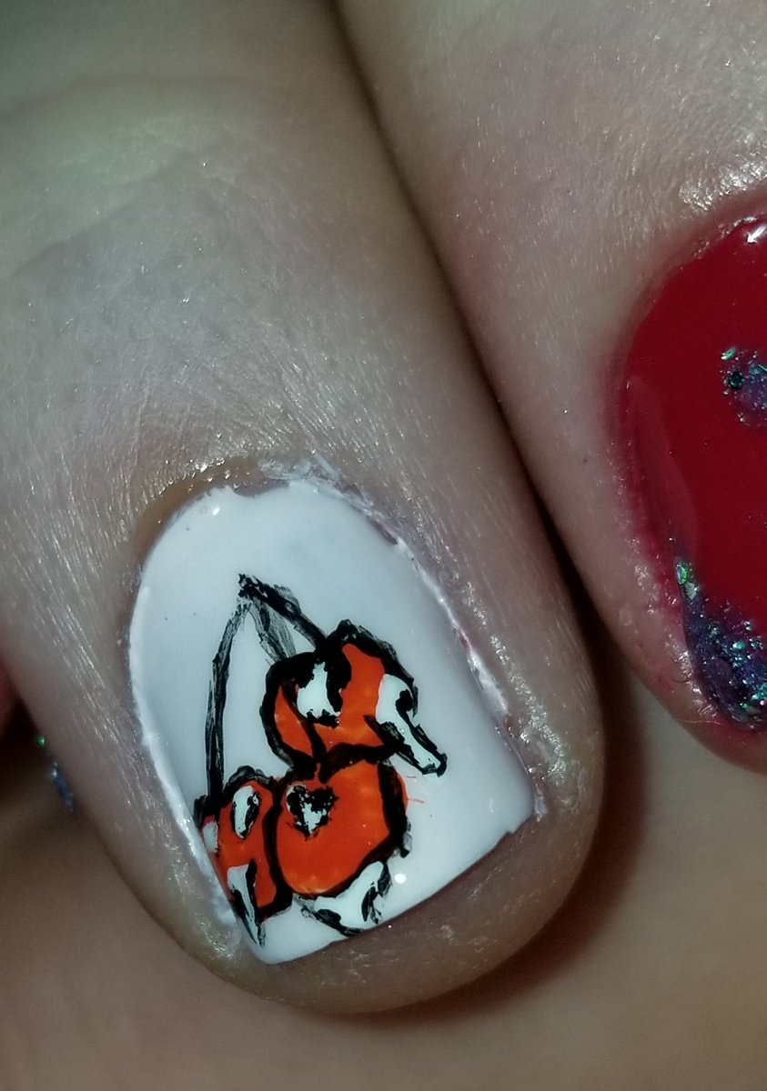 spin_pixie's tweet photo. Idk when I decided I was doing a @JeffreeStar nail series, but after 2 days of looks inspired by #BloodLust here's one inspired by #CherryWet
Am I #JeffreeStarApproved
Products used @SallyHansen @OPI_PRODUCTS https://t.co/b2Ope4sQvY