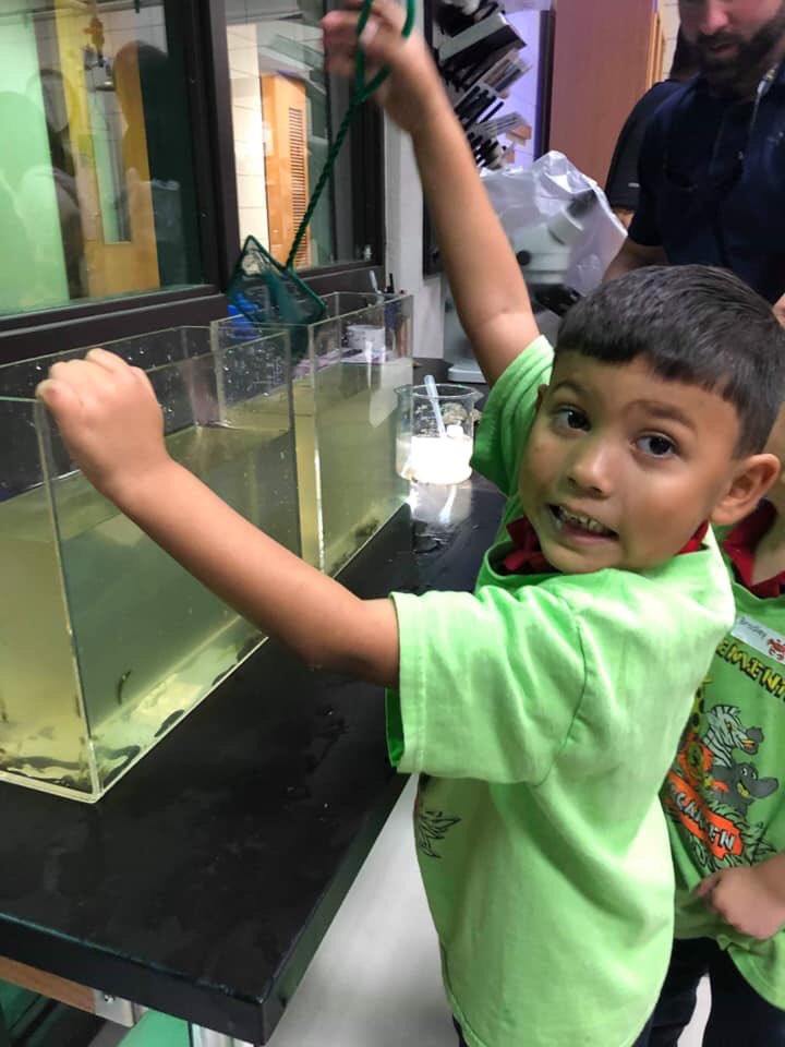 BourgElementary's tweet photo. Rain or shine Mrs. Dupre’s class always has a great time! Lumcon field trip 2020 🦐🐟🦀
#wherelittlelionsroar 
#differencemakers 
#tpsdpride https://t.co/oQTZmemePw