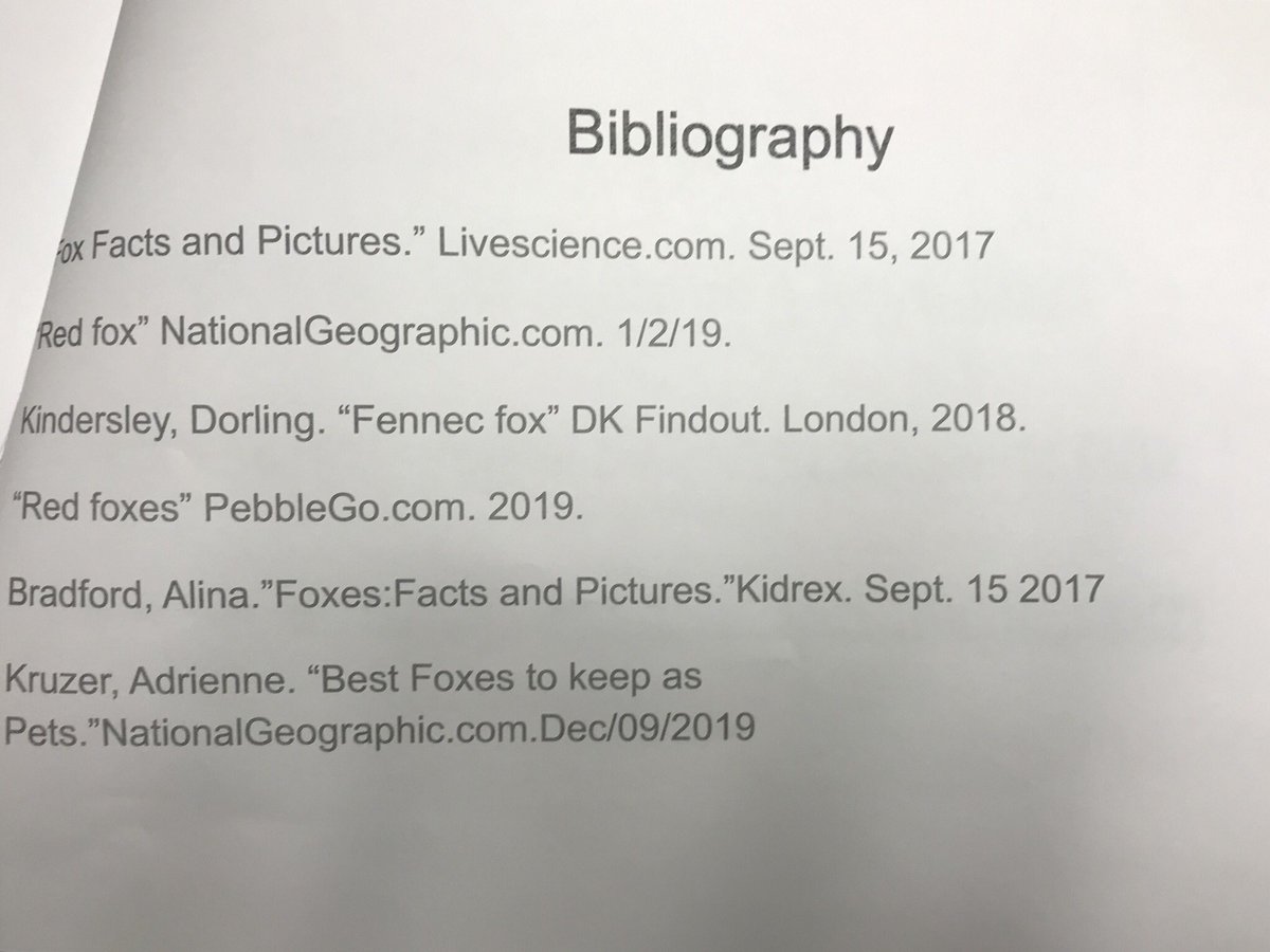 Holy moly. I am SO excited to see the first of the 3rd gr animal books completed. These two came to show me their finished product and just 👀 at that bibliography!!!!!! They typed that from scratch and it’s their first time doing a “proper” MLA format. <a href="/rwilson510/">Miss Wilson’s Class</a> #DrydenROCKS