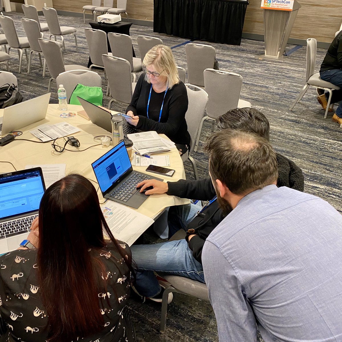 thatmattwade's tweet image. Big thanks to our #Office365 Hands-on Kitchen leads for providing the best, learn-as-you-build conference experience around. Keep an eye out for it at a conference near you! #sptechcon — @sympmarc @sbglr @aprildunnam @rockett_15 @johnmoh @aewood365