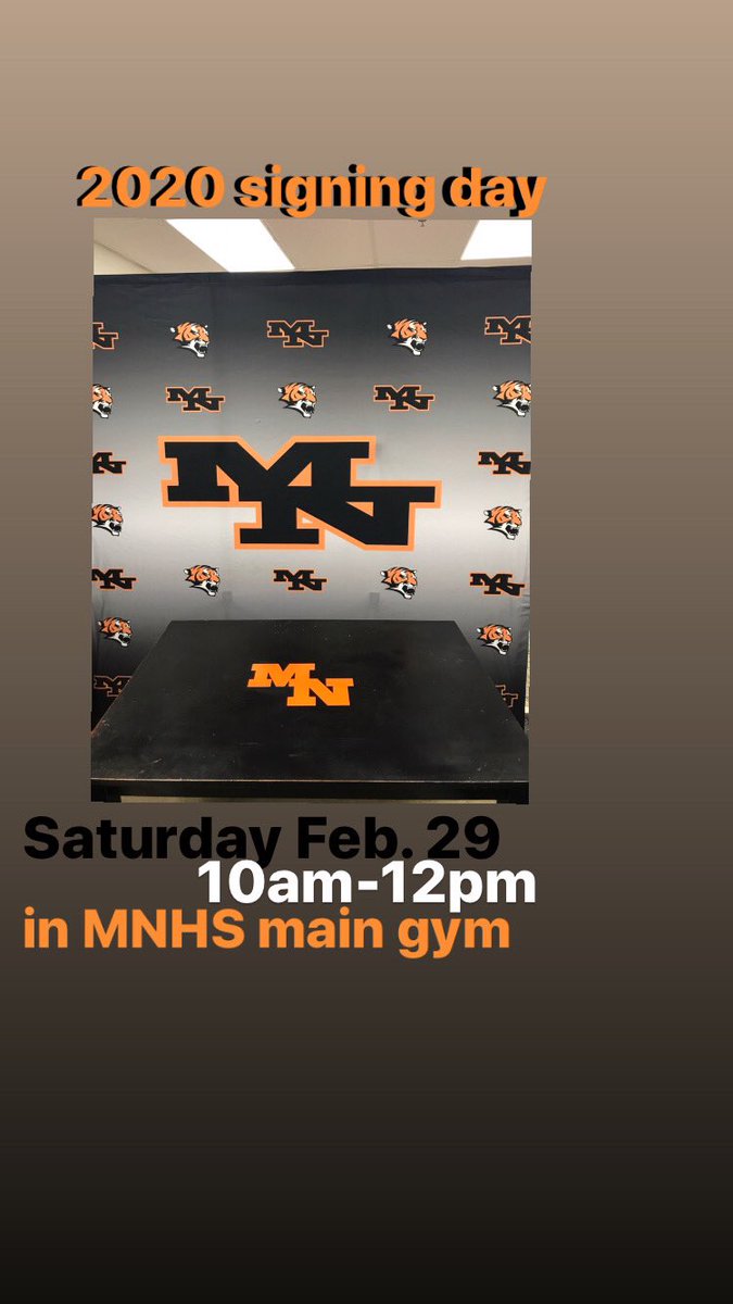 MNAthletics's tweet photo. 2020 Signing Day! 2/29 10am in MNHS main gym! All incoming 9th grade student athletes!! Let’s go Tigers!!! Play them all! We support Multi- sport athletes!!! @MarpleNewtownSD @marplenewtown @MNEAonline @MNBoysBBall @MNGirlsBBALL @mngirlstrack @MNHS_GirlsTF @MNTigers @MNBaseball1 https://t.co/TiP9945uNk