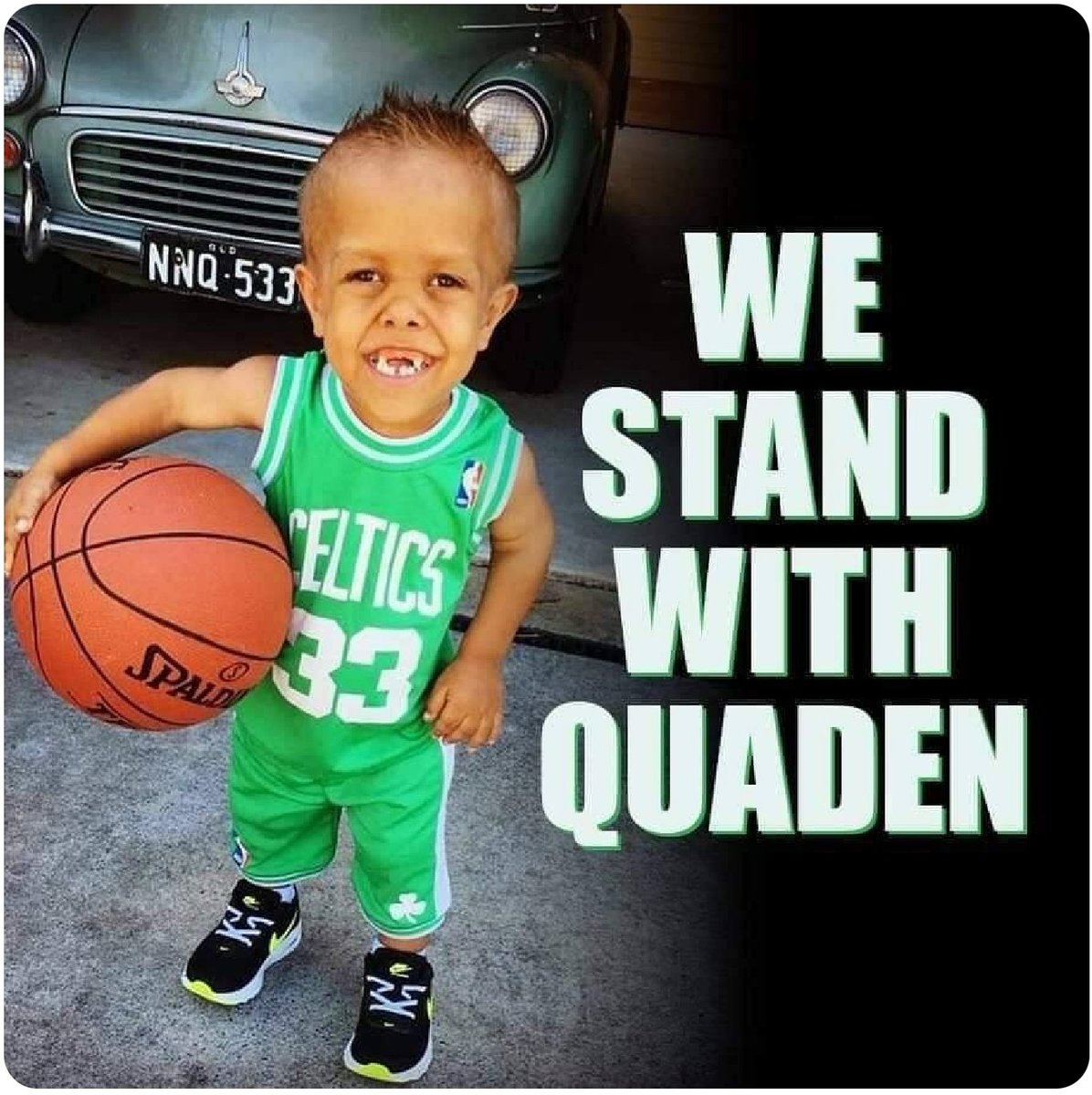 Buddy being different is just for brave people, like you and me. #WestandwithQuaden