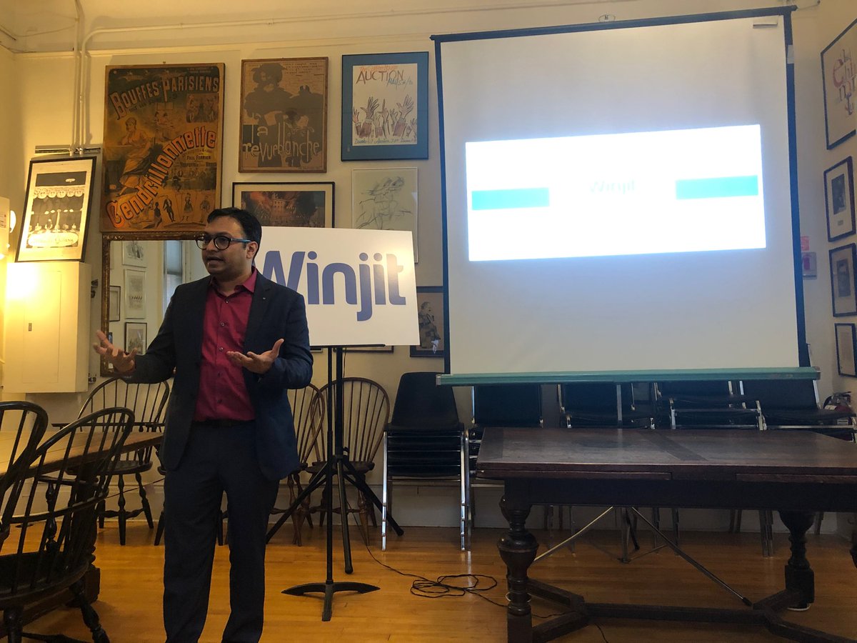 WinjitTech's tweet photo. Vignesh Iyer, the Global Vice President of Winjit Technologies, gave insights on Innovation and Adoption of Emerging Technologies at Greater New York Chamber of Commerce over a networking breakfast! #artificialintelligence #emergingtechnologies #breakfastmeet #winjittech #newyork https://t.co/yvBdInV740