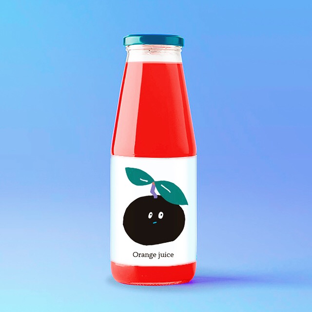 夜のみかんジュース