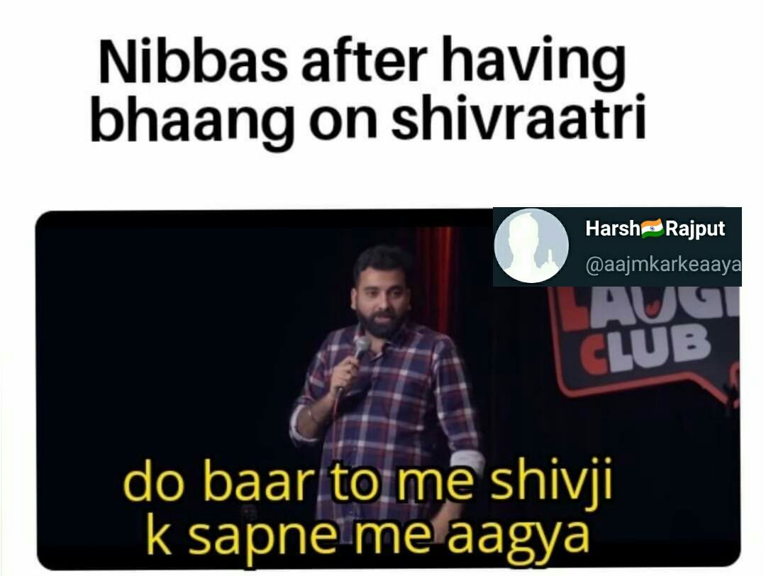 aajmkarkeaaya's tweet image. #Mahashivratri #nibbas