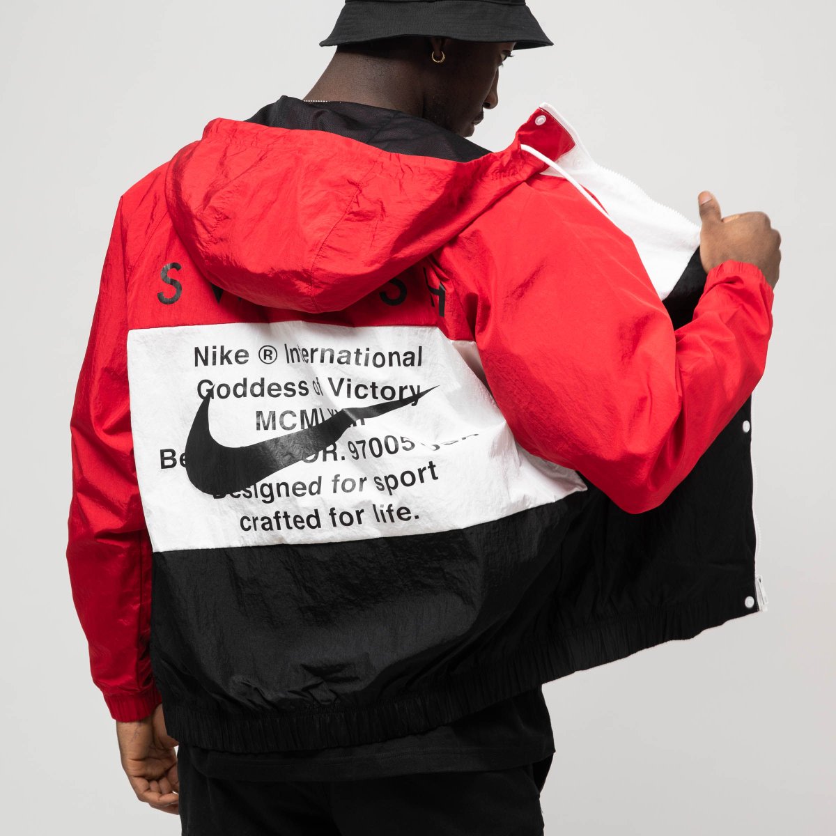 double swoosh windbreaker