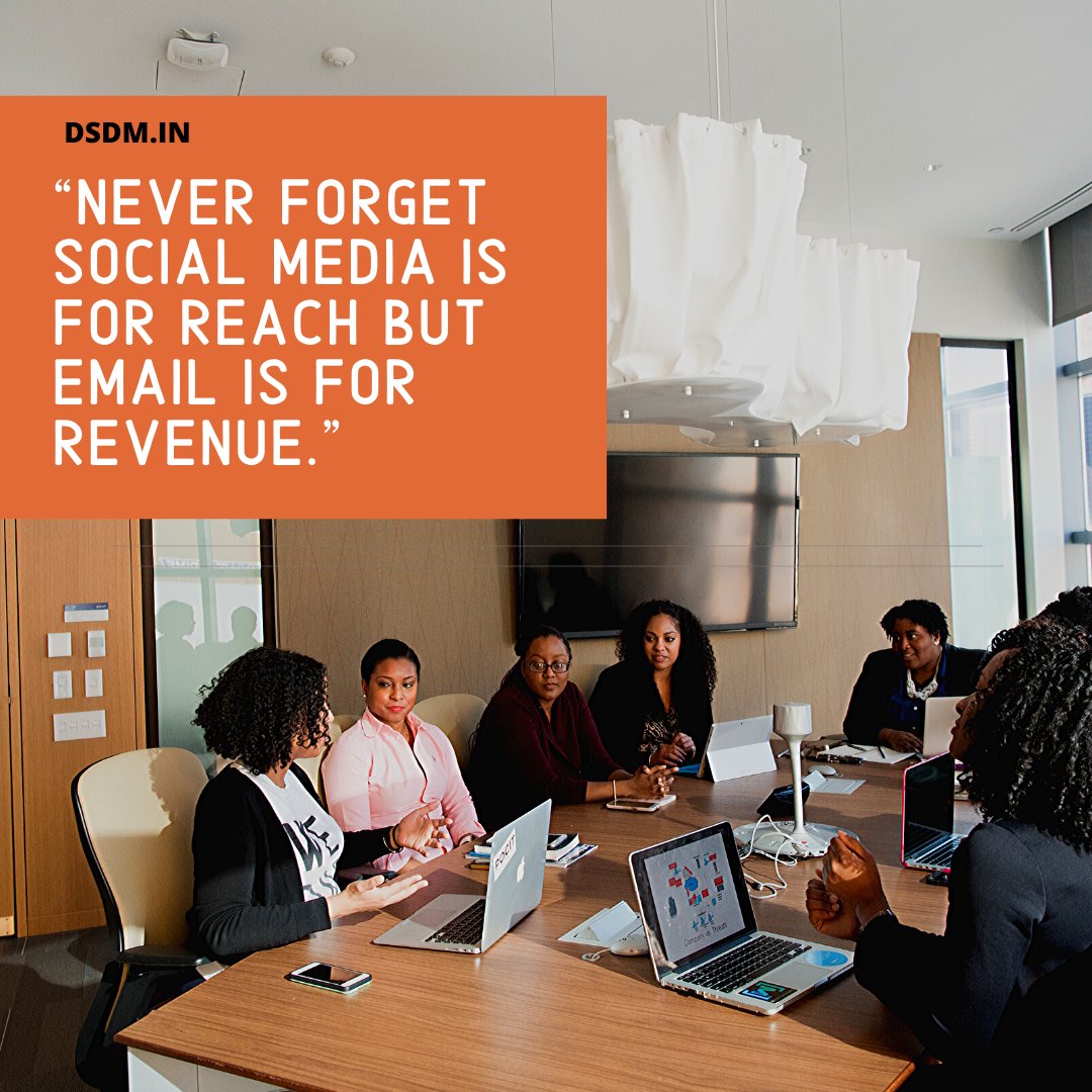 'Never forget  social media is for  reach but email is for revenue.' 
#socialmedia #socialmediamarketing #socialmediatips #socialmediastrategy #socialmediamanager #socialmediamanagement #socialmediamarketingtips #socialmediamom #socialmediatip #socialmediaagency