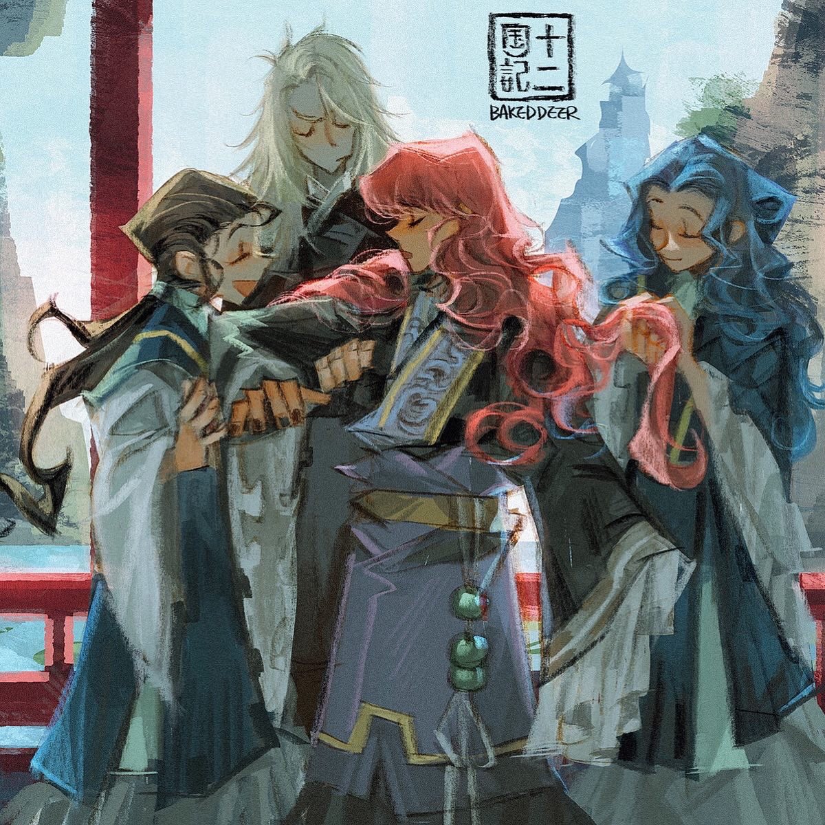 Bakeddeer's tweet image. Here’s more 12 kingdoms probably the only thing I’m gonna talk about for months

#thetwelvekingdoms #十二国記