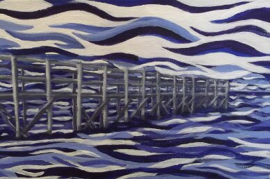 WAVEArtistsTour's tweet photo. Waves all around from WAVE artist Gayle Halliwell. #watchthewave #interlakeartist #acrylicpainting #studio410 https://t.co/hZWWynqsJ6