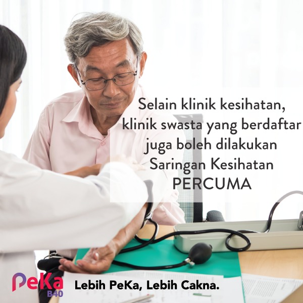 Jabatan Penerangan Malaysia A Twitter Tahukah Anda Antara Manfaat Peka B40 Adalah Saringan Kesihatan Percuma Ia Bukan Sahaja Boleh Dilakukan Di Klinik Kesihatan Di Seluruh Negara Malah Di Klinik Swasta Yang