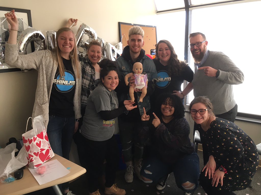 👶 <a href="/ShineFM/">Shine.FM</a> threw <a href="/coltondixon/">Colton Dixon</a> a baby shower! 🍼