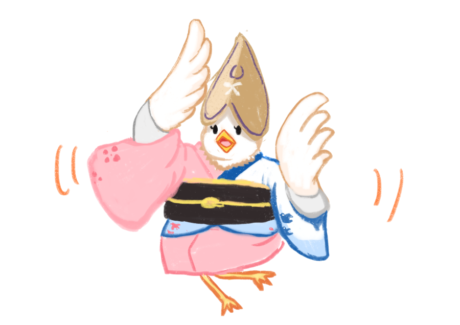 徳島県で飼育されているという阿波尾鶏 あわおどり も気になる こさつね のイラスト