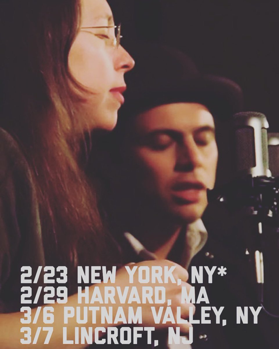 2/23 New York, NY* @TownHallNYC 
2/29 Harvard, MA
3/6 Putnam Valley, NY <a href="/tompkinscorners/">Tompkins Corners</a> 
3/7 Lincroft, NJ 
* Town Hall is in celebration of #woodyguthrie and the 80th anniversary of Woody penning #thislandisyourland. <a href="/WoodyGuthrieCtr/">Woody Guthrie Center</a> 
Jeff Tweedy of <a href="/Wilco/">WILCO</a> <a href="/gangstagrass/">Gangstagrass</a> &amp; more!