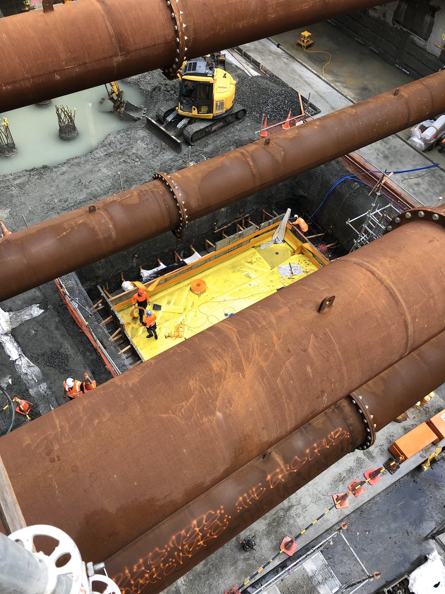 Sika_NZ's tweet photo. #Sika2020. Our SikaProof A waterproofing membrane being installed in the deepest commercial basement construction in NZ above which will shortly be built Seascape, the tallest residential tower in NZ. Photo by Mike O’Brien, National Specification Manager – Key Projects. https://t.co/N02Ua1PyFU