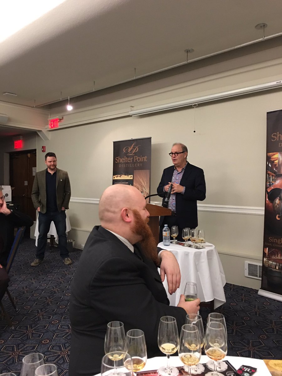 whiskyintel's tweet photo. Well. Well. @DavindeK @whiskywebb and the better part of @WhiskyOnMyMind are here!  Also here are @DramArchivist @Hudson195202 and @thewhiskymafia for a @shelterpoint tasting. https://t.co/2xFDlNvr21