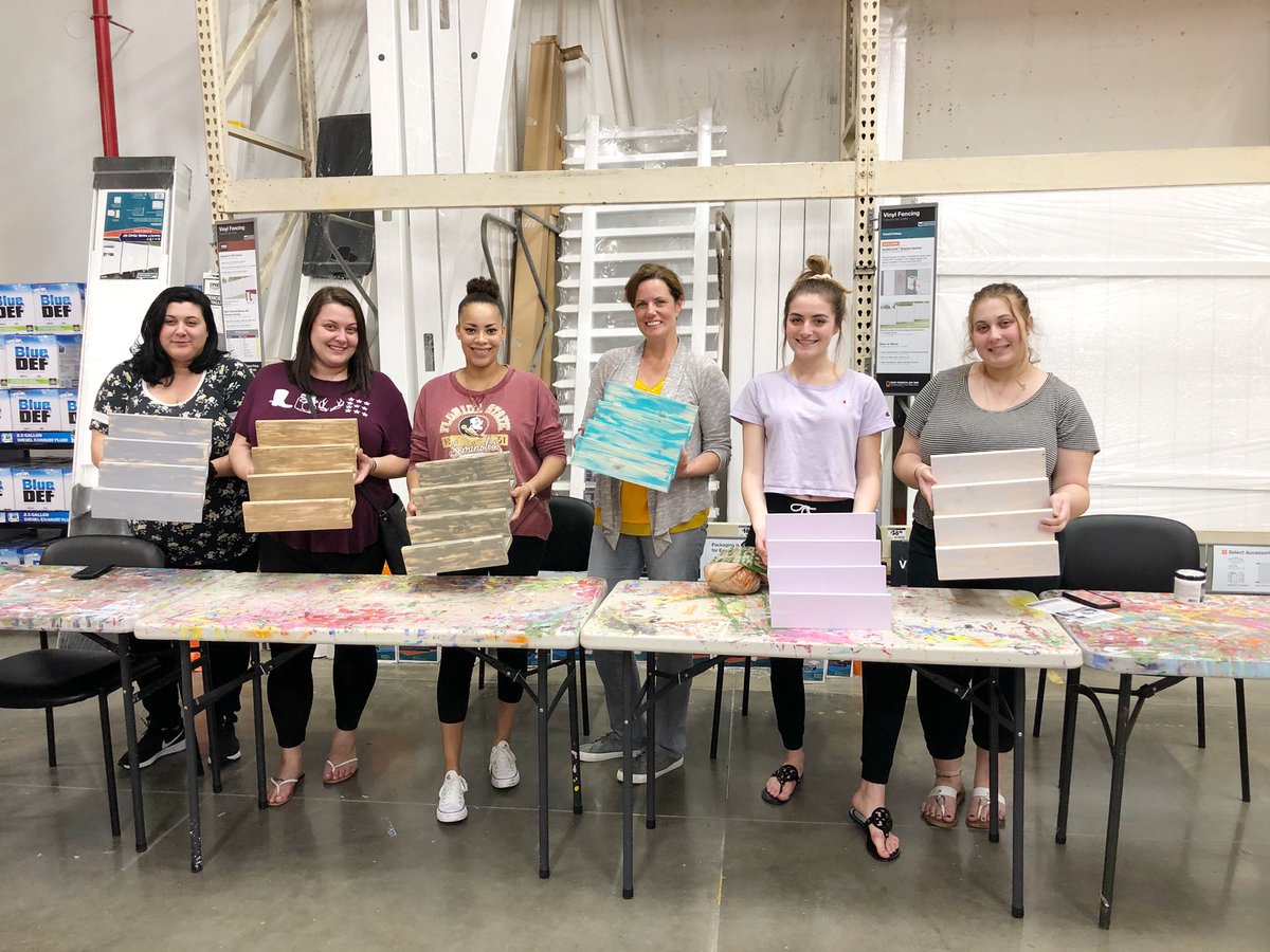 leighton_monica's tweet photo. DIH Spice Rack was a little bit of spice and a whole lot of sweet! Great group! We love our women! ๐งก #6364Rocks #DIH #DIY #THDWorkshops #orangeblooded @JDOmaster @KhadineRitchie @VickiSm03567042 @joe_schnatterer @MikeScott6364 https://t.co/qD8sg1pnjJ