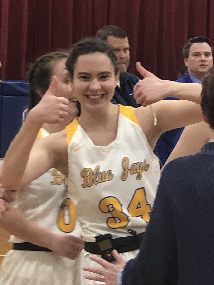 DSJStudents's tweet photo. The Lady Blue Jays are Sectional Champs! The Jays defeated McComb tonight 45-43! A big congratulations to Senior, Aubrie Friemoth on breaking the school record for the most 3’s in a season! Great game girls! #sectionalchamps #ladyjays https://t.co/LXlHSalbD7