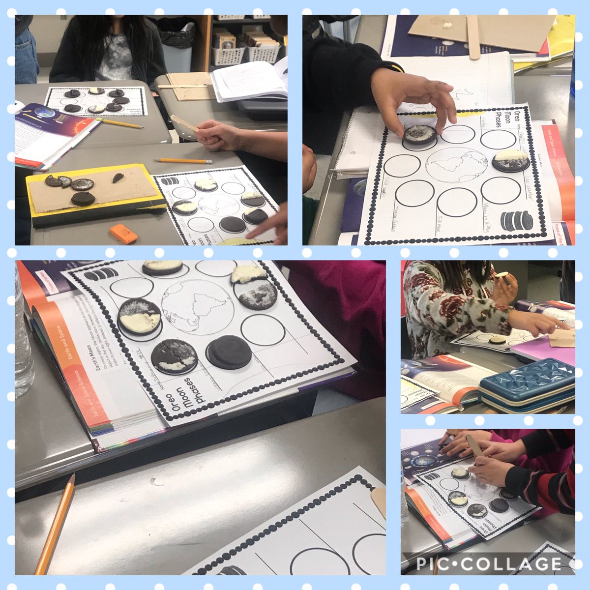 Oreo cookies + moon phases = 5th grade Science Fun!! <a href="/RFe_RCS/">Rocky Fork Elementary</a>