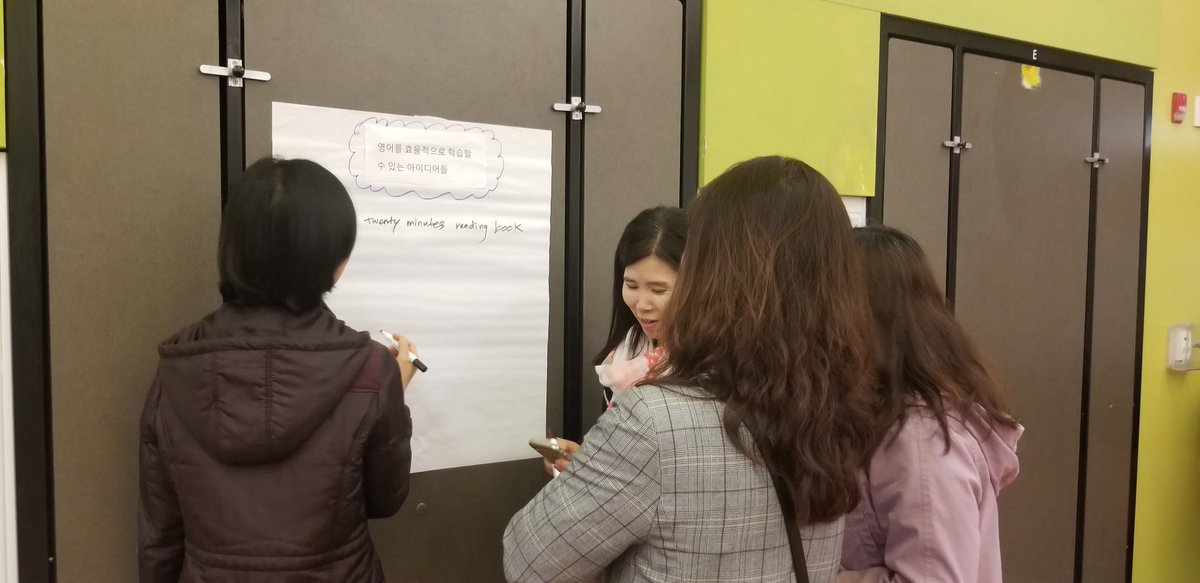 Our parent community at today’s ELAC meeting brainstorming ideas to boost student achievement at ASGE. We are a community, we work together and achieve together!