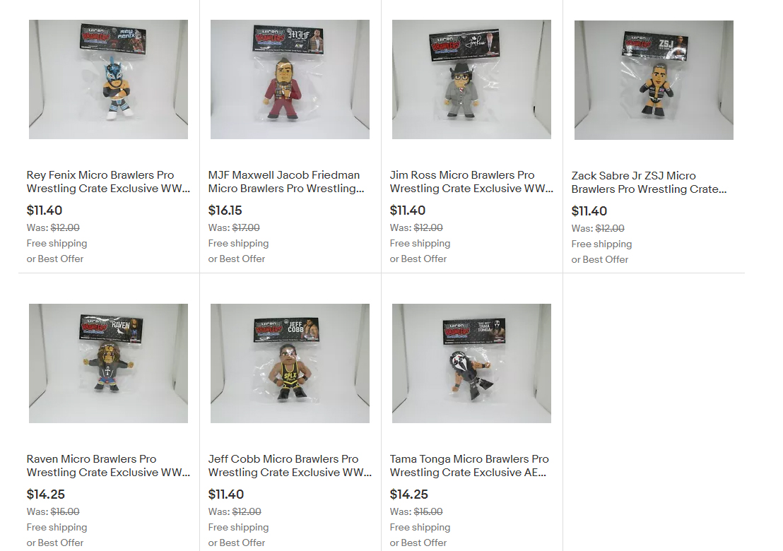 Take 5% off all Micro Brawlers for the next week. Sale ends 2/27 9:30pm est. ebay.com/str/epiccollec… #WWE #AEW #AEWDynamite #Forsale #ebay #Wrestling