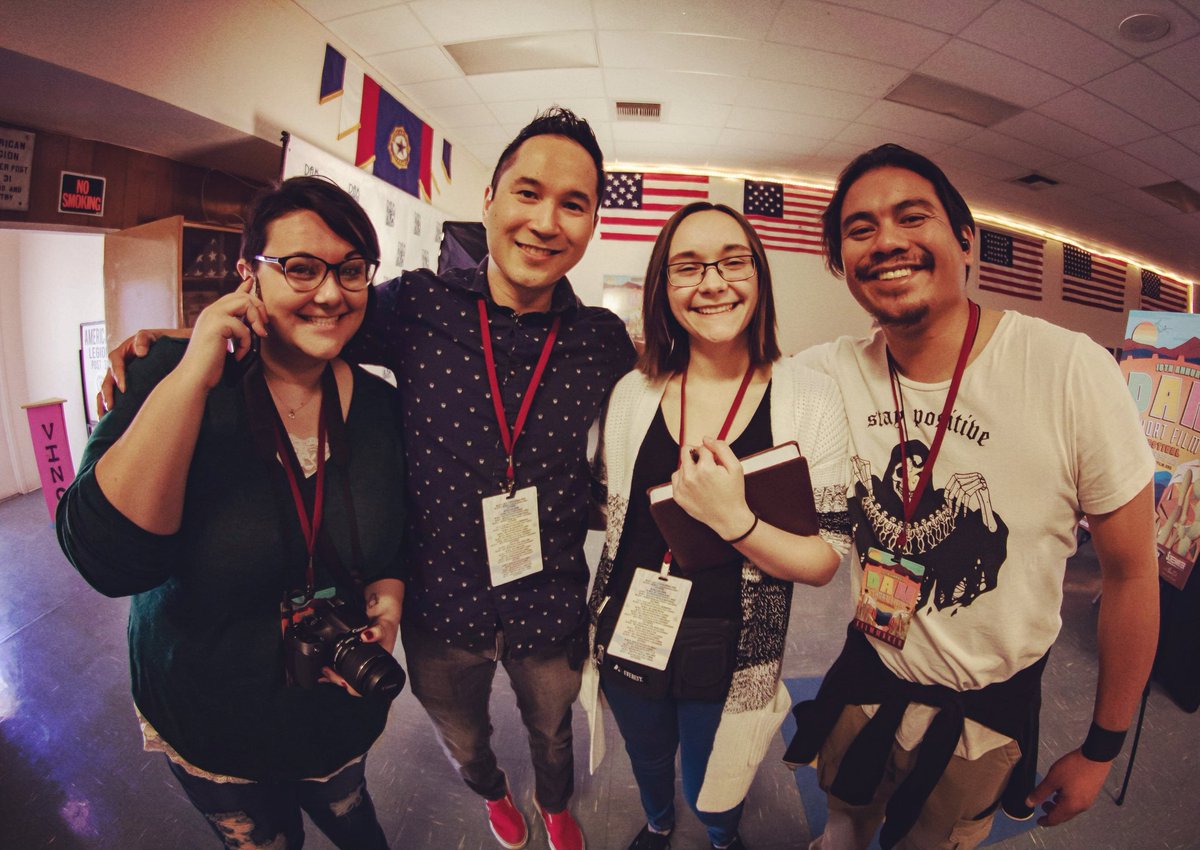 PattonNicolle's tweet photo. Squeezed in some #squad photos at the #damshortfilmfestival! It was an awesome weekend! Can't wait to go again!
.
.
.
#filmfestival #film #damsquad #squadgoals #fishlens https://t.co/EQ6DCDXtWb