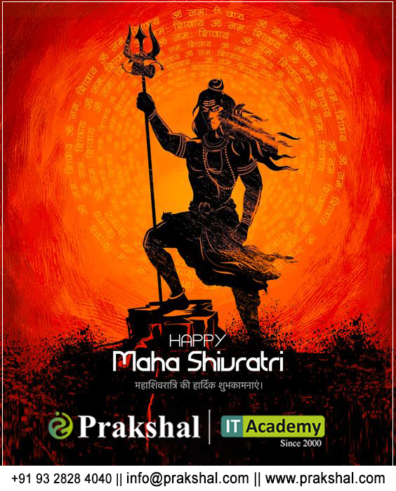 PrakshalAcademy's tweet photo. The mere utterance of OM Namah Shivaya with utmost devotion is substantial to make you feel the power of God within you. Happy Maha Shivratri to you.
100% placement support.
Call us for Inquiry - Satellite - 93 2828 4040 | Maninagar - 93 7676 0202 | Gandhinagar - 93 7575 3939 https://t.co/iC0taHJGaB