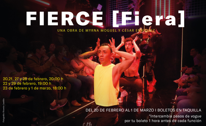 museodelchopo's tweet photo. Si vienen hoy viernes 21 de febrero a las Prácticas Libres de #Vogue desde las 17h. en la Galería Sur lxs invitamos a quedarse a la obra de teatro FIERCE [Fiera].
Pueden intercambiar sus mejores pasos de #voguin por el boleto a la función que comienza a las 20:00h.
@TranslimiteAE https://t.co/8qPCDJtsfA