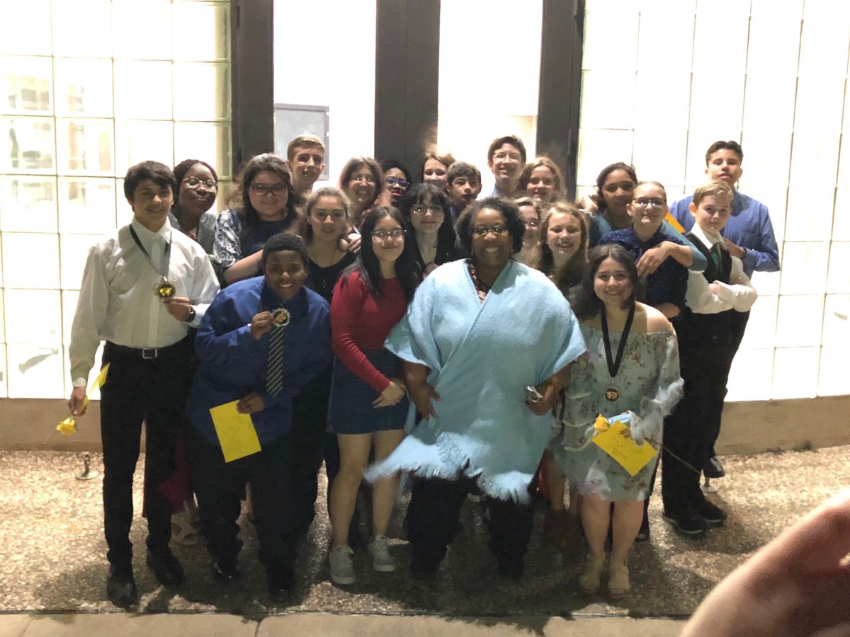 hornet_drama's tweet photo. MPMS Park Players are UIL OAP Zone Champions! We advance to District next week! Among individual awards, we took home Best Actor!
@HornetBuzzMPMS @HISDHornets https://t.co/MVjFO9UiiA