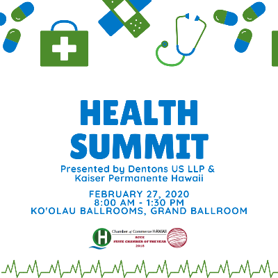 HIGreenGrowth's tweet photo. Register for the 2020 #Health Summit to learn about building a culture of wellness to achieve the #AlohaSDGs and impacts of climate change on health outcomes.
Feb 27th Summit presented by Chamber of Commerce, Kaiser Permanente Hawaii, and Dentons @cochawaii @kphawaii @dentons https://t.co/MBKCwmU46b